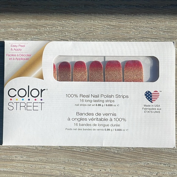 Color Street Nail Strips Sparkly Ombré Gold 2 Fuchsia-Sunset Boulevard 2 for $18 - Picture 5 of 8